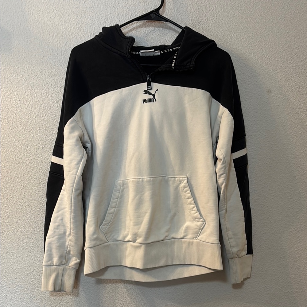 Puma Two-Tone Black and White Hoodie